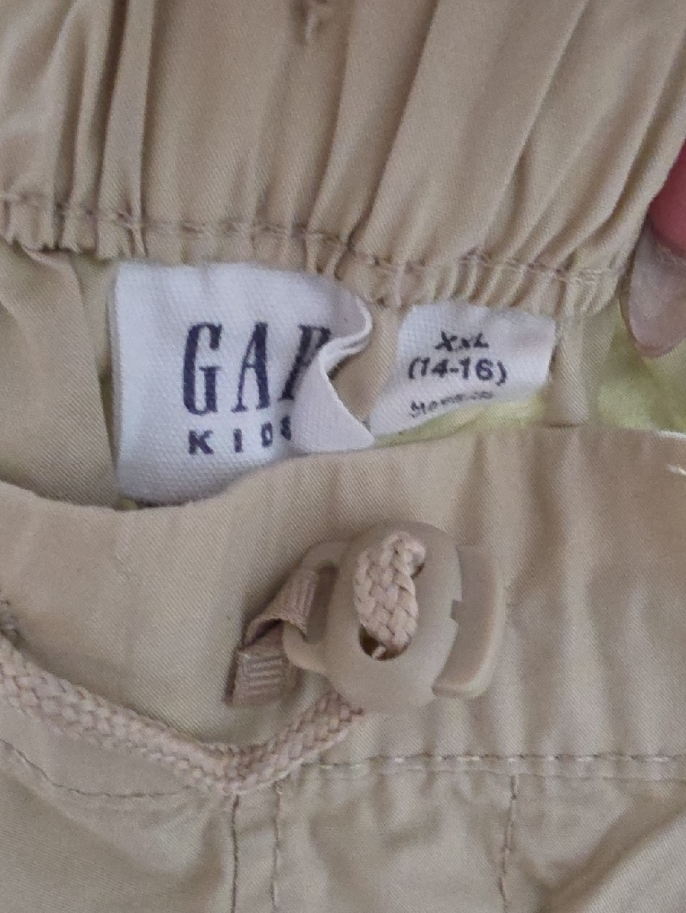 GAP Kids Beige Jogger Sweatpants with Drawstring Toggle